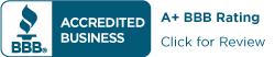 Accredited A+ with Better Business Bureau